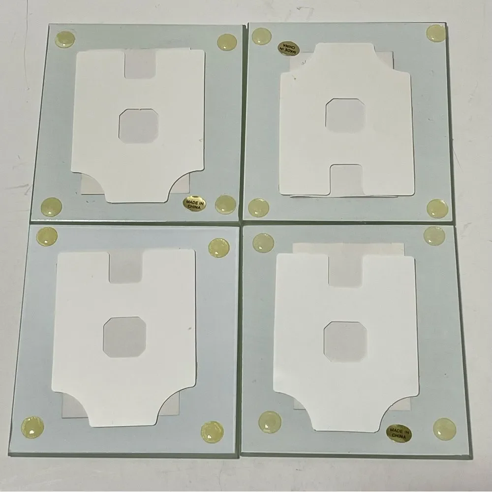 Tabletop Memories Glass Photo Coasters Holds 2